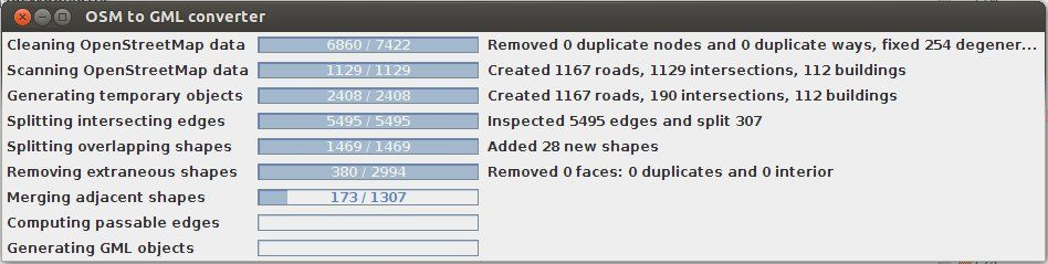 Converter `osm2gml` Running