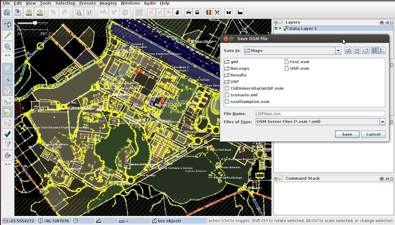 Downloaded University of São Paulo (USP) map